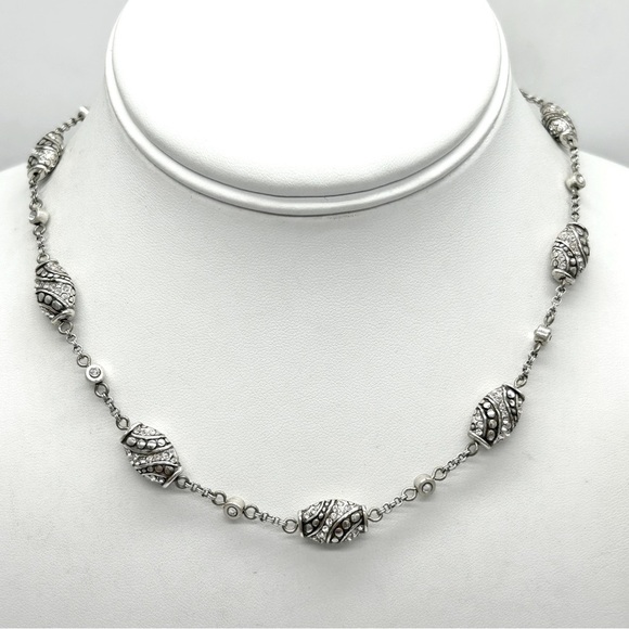 Brighton SilverJeweled Necklace - Picture 1 of 3